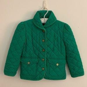 Ralph Lauren quilted green girls’ coat
